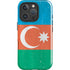 Azerbaijan Flag Distressed iPhone 16 Pro Max Impact Case